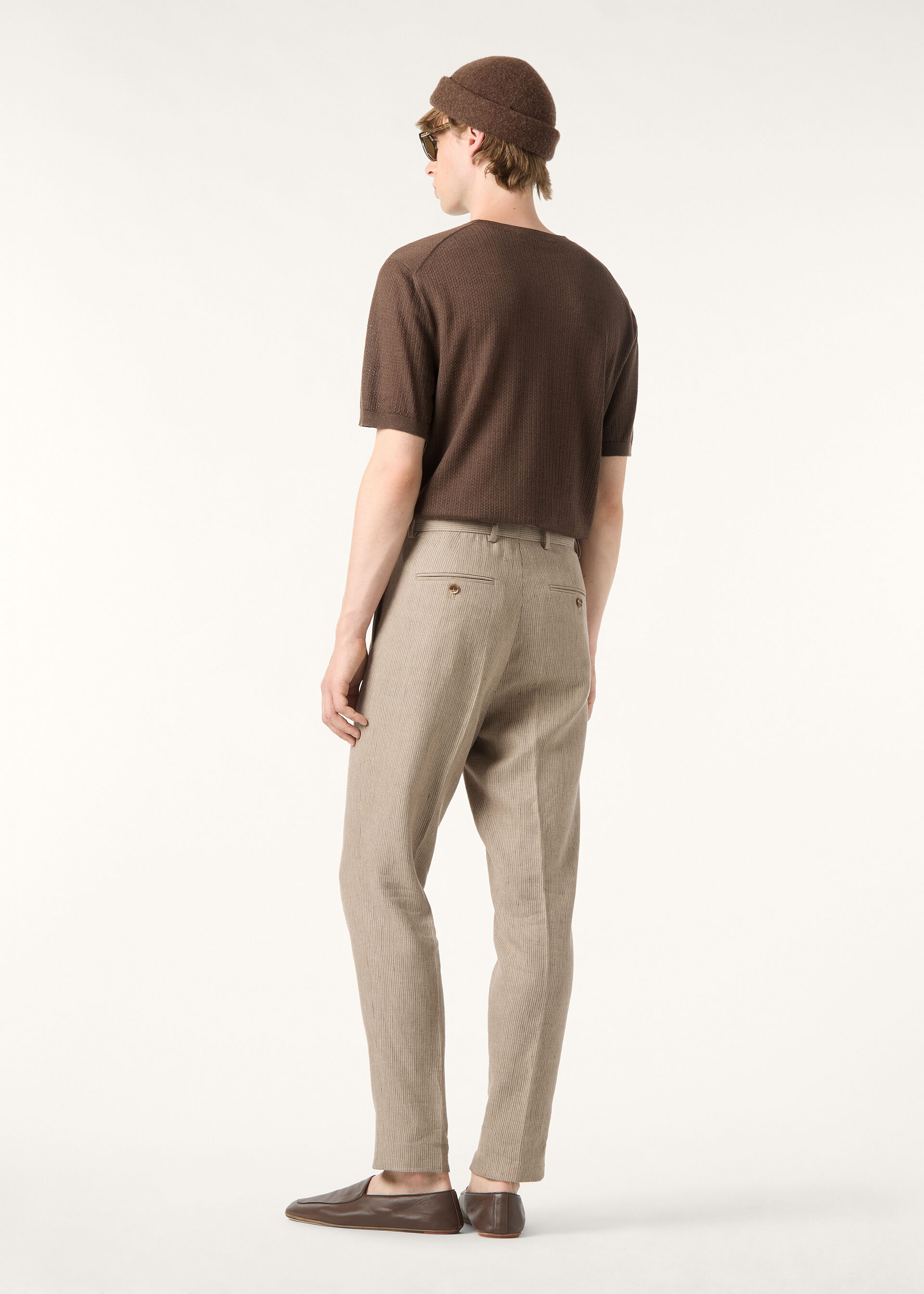 CHESTNUT SS CREWNECK SWEATER CASH BLEND GG 18