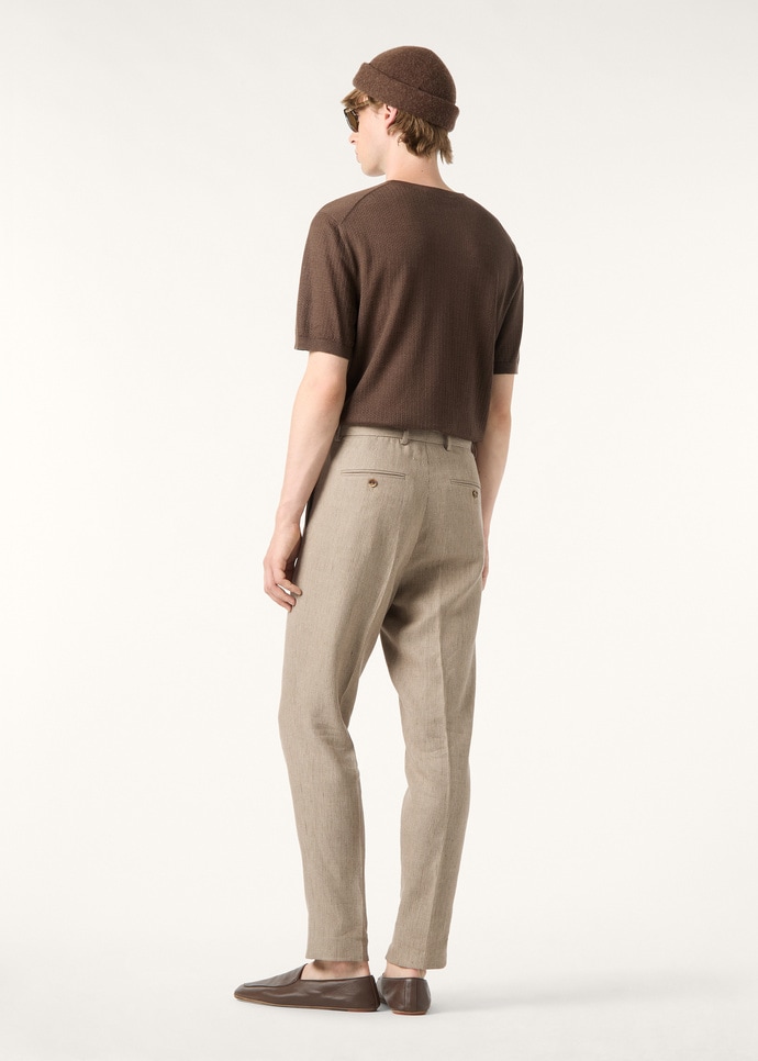 CHESTNUT SS CREWNECK SWEATER CASH BLEND GG 18_FAQ4530_H1A1_4