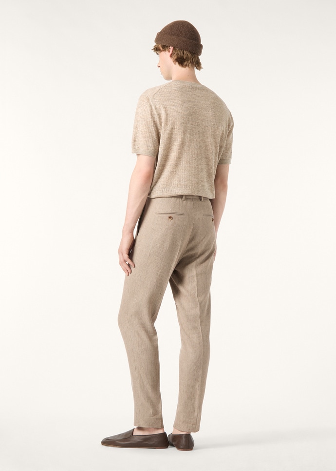 CHESTNUT SS CREWNECK SWEATER CASH BLEND GG 18_FAQ4530_J1MY_4