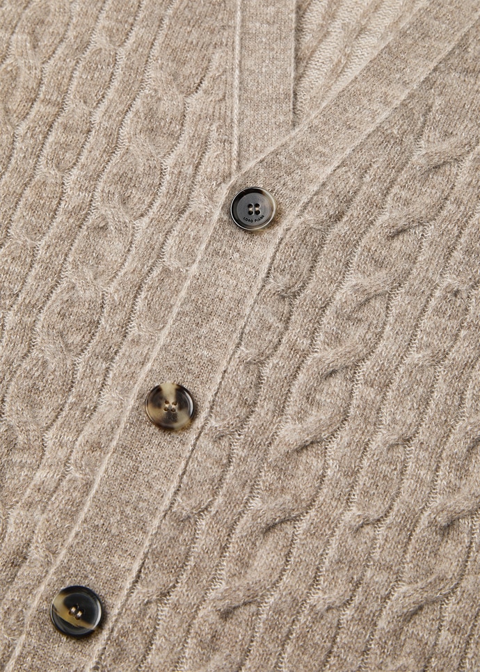 WALNUT CARDIGAN SWEATER WOOL SILK GG 12_FAQ4542_B5WI_7