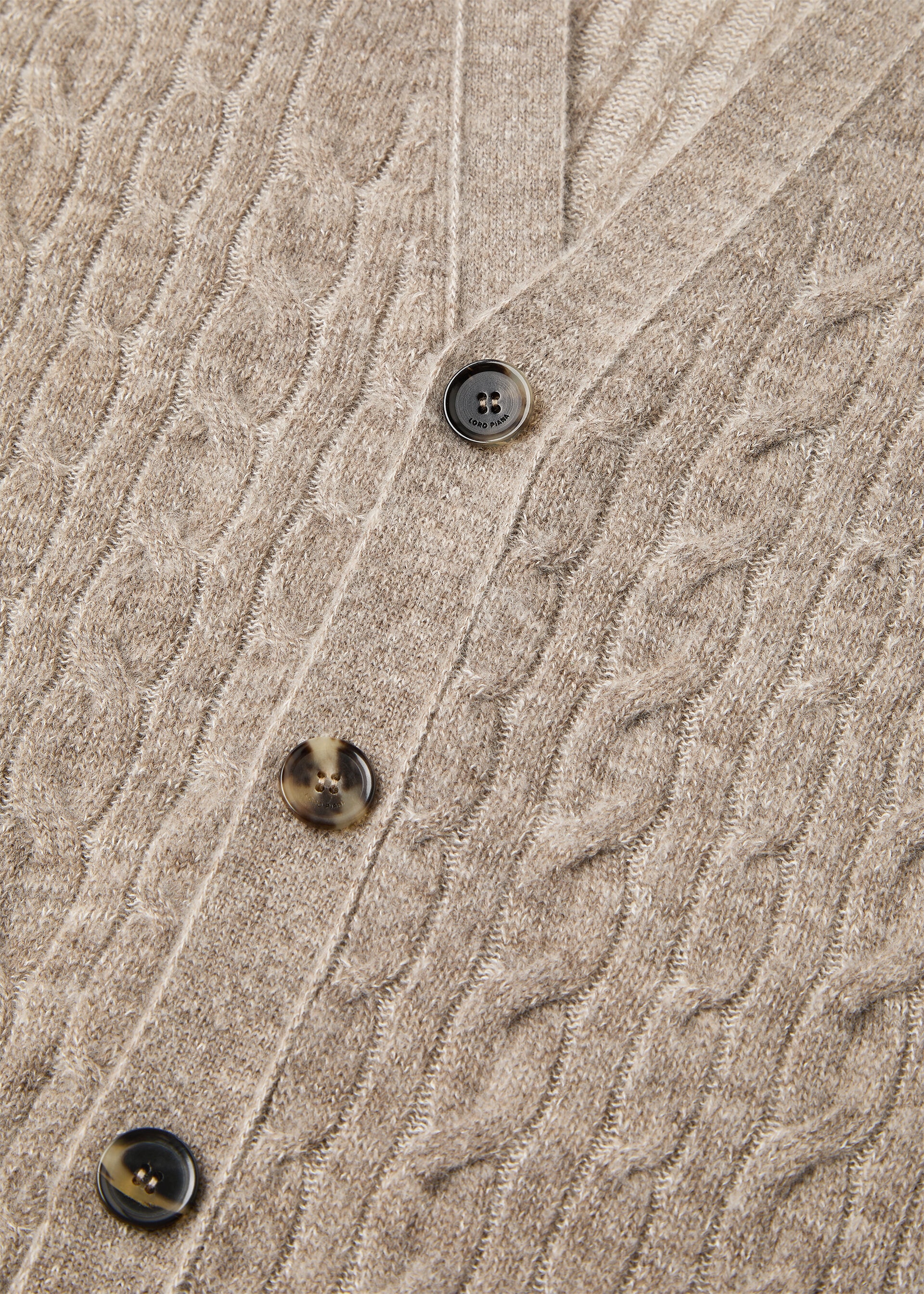 WALNUT CARDIGAN SWEATER WOOL SILK GG 12