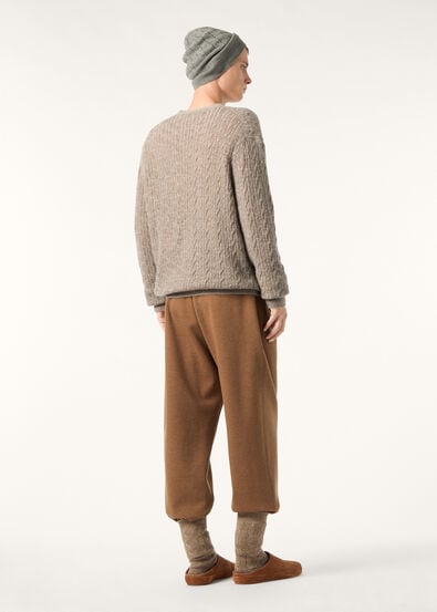 WALNUT CARDIGAN SWEATER WOOL SILK GG 12