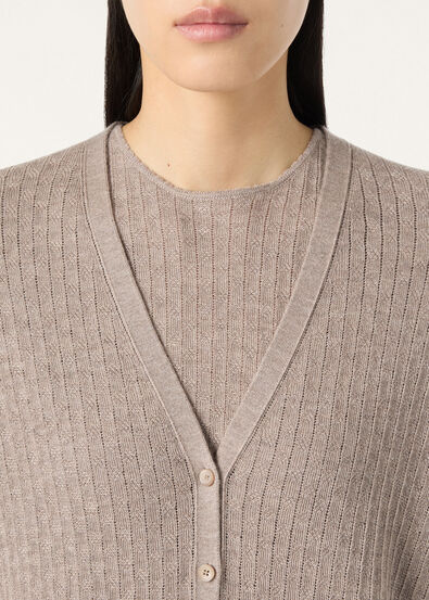 MAPLE CARDIGAN SWEATER CASH SILK GG 18