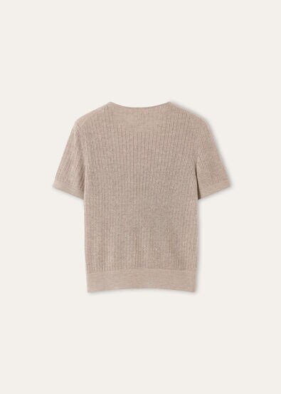 MAPLE SS CREWNECK SWEATER CASH SILK GG 18