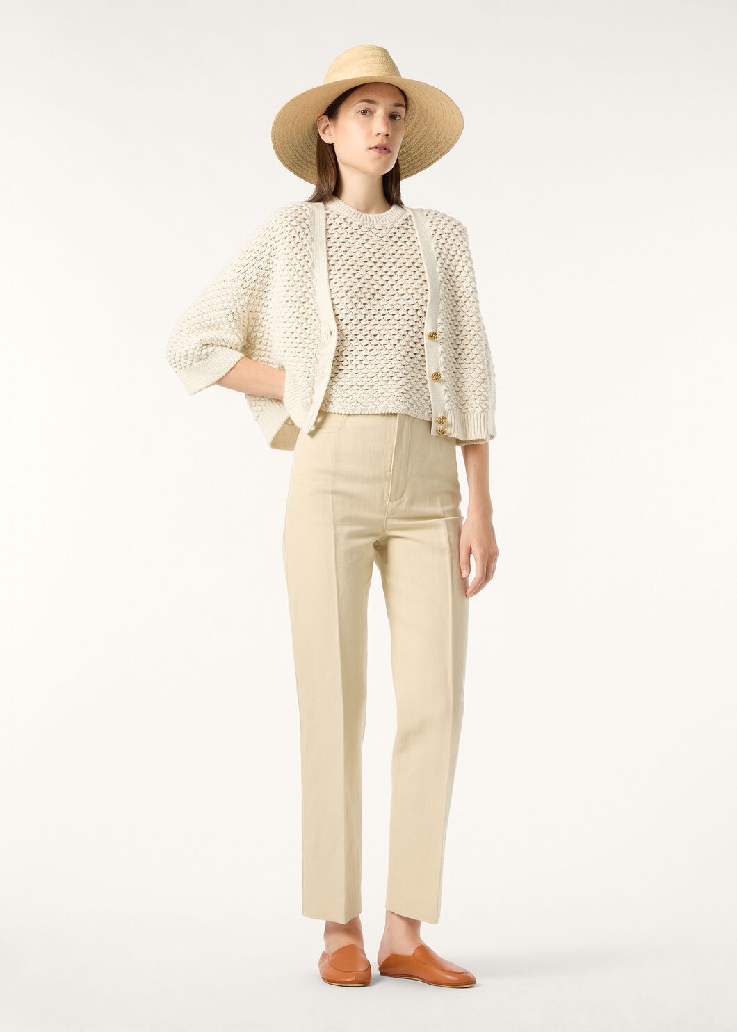 GINKO TOP LINEN CASH SILK GG 5