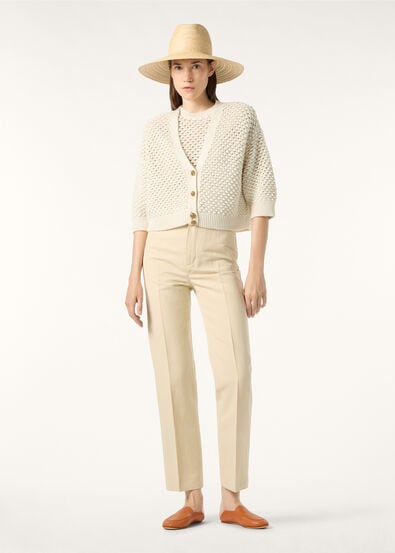 GINKO CARDIGAN SWEATER LINEN CASH SILK GG 5