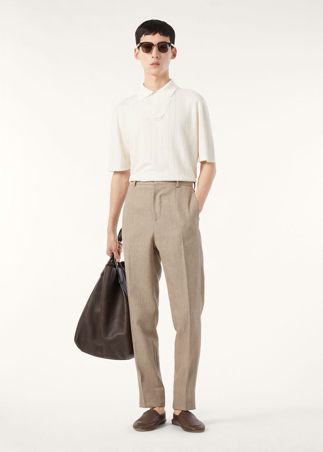 TAMARIND SS POLO OPEN LINEN SILK GG 18