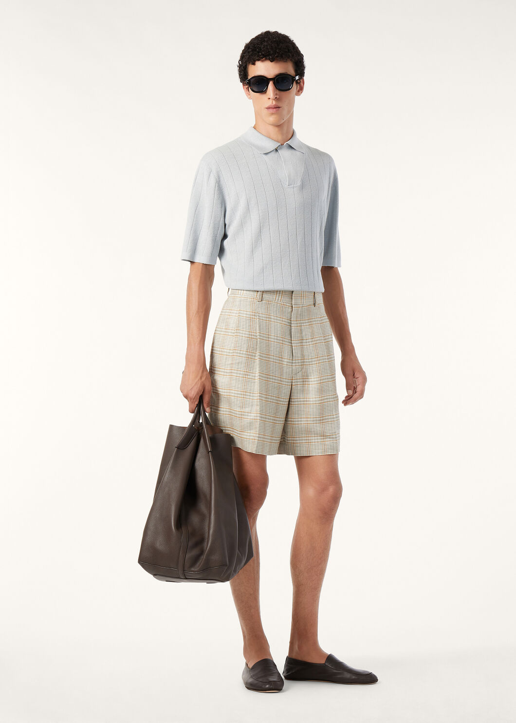 TAMARIND SS POLO OPEN LINEN SILK GG 18