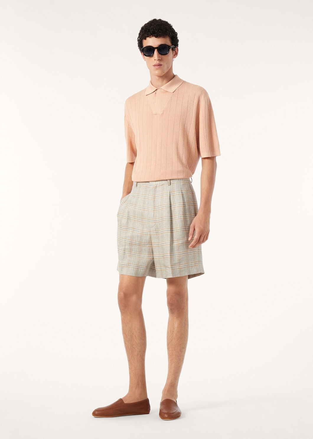 TAMARIND SS POLO OPEN LINEN SILK GG 18