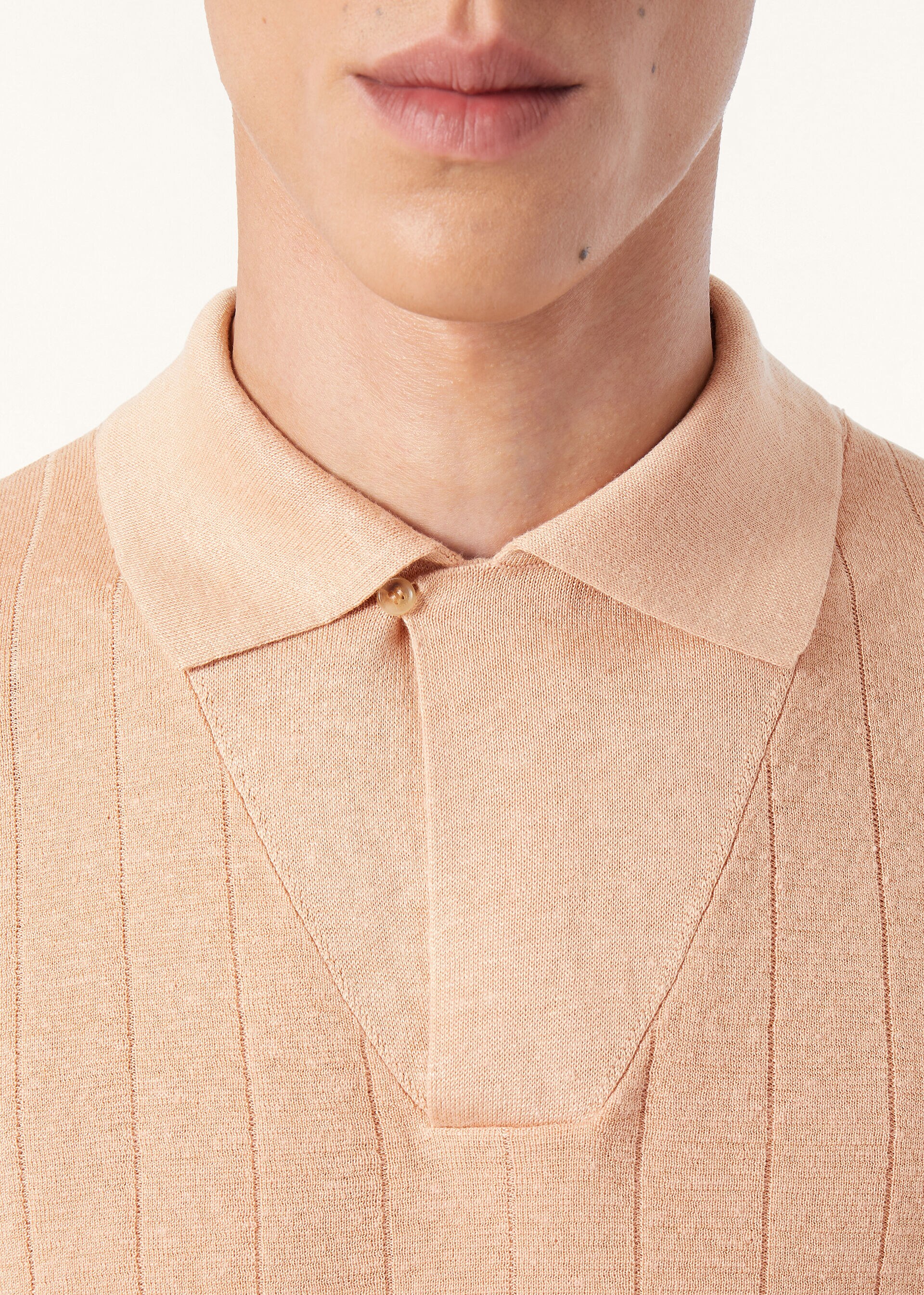 TAMARIND SS POLO OPEN LINEN SILK GG 18