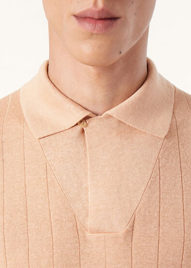 TAMARIND SS POLO OPEN LINEN SILK GG 18