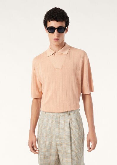 TAMARIND SS POLO OPEN LINEN SILK GG 18