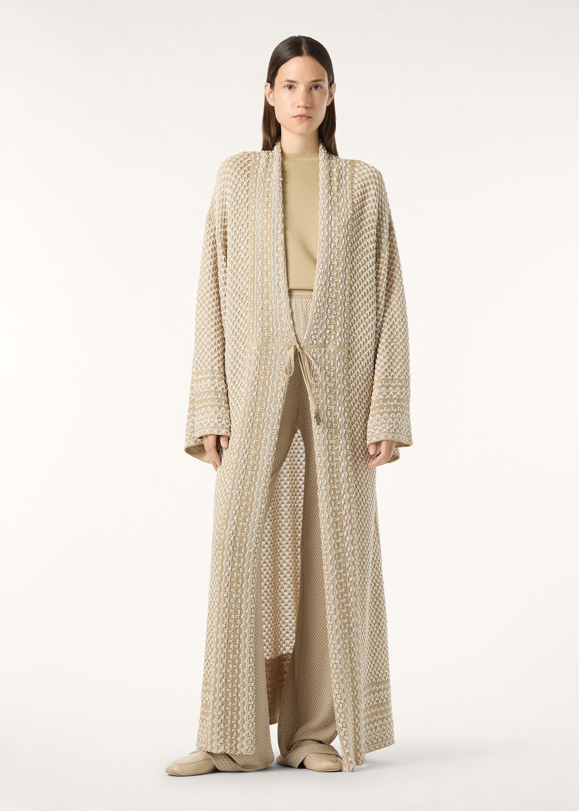 PALM CARDIGAN SWEATER SILK BLEND GG 7