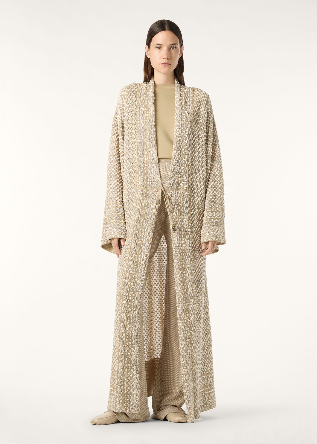 PALM CARDIGAN SWEATER SILK BLEND GG 7