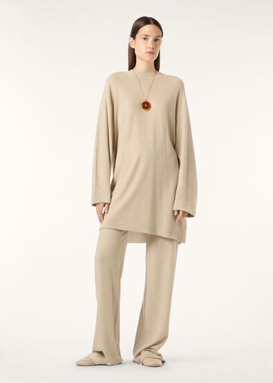 PALM LONG CREWNECK SW SILK BLEND GG 18