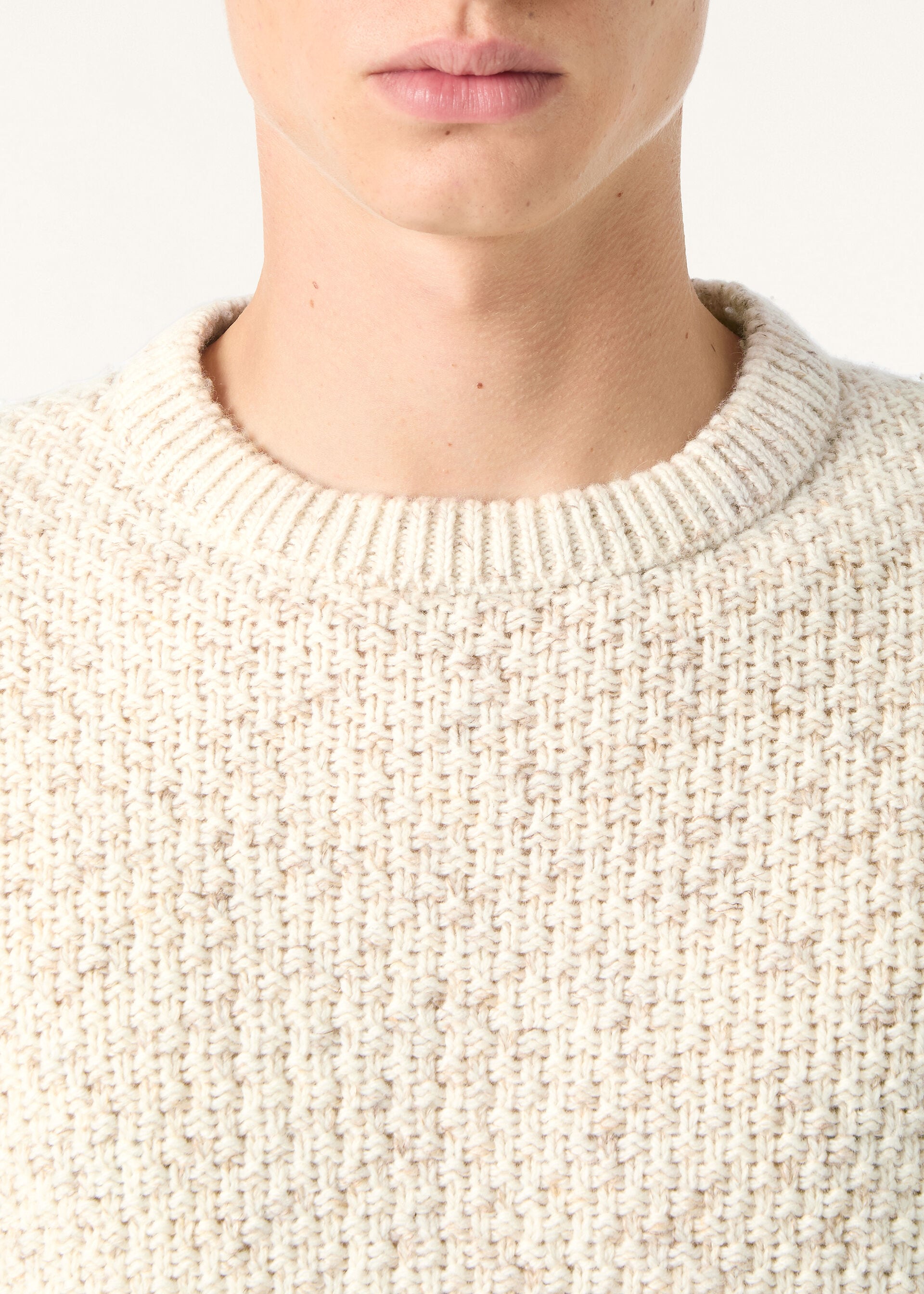 ASH CREWNECK SWEATER WOOL BLEND GG 5