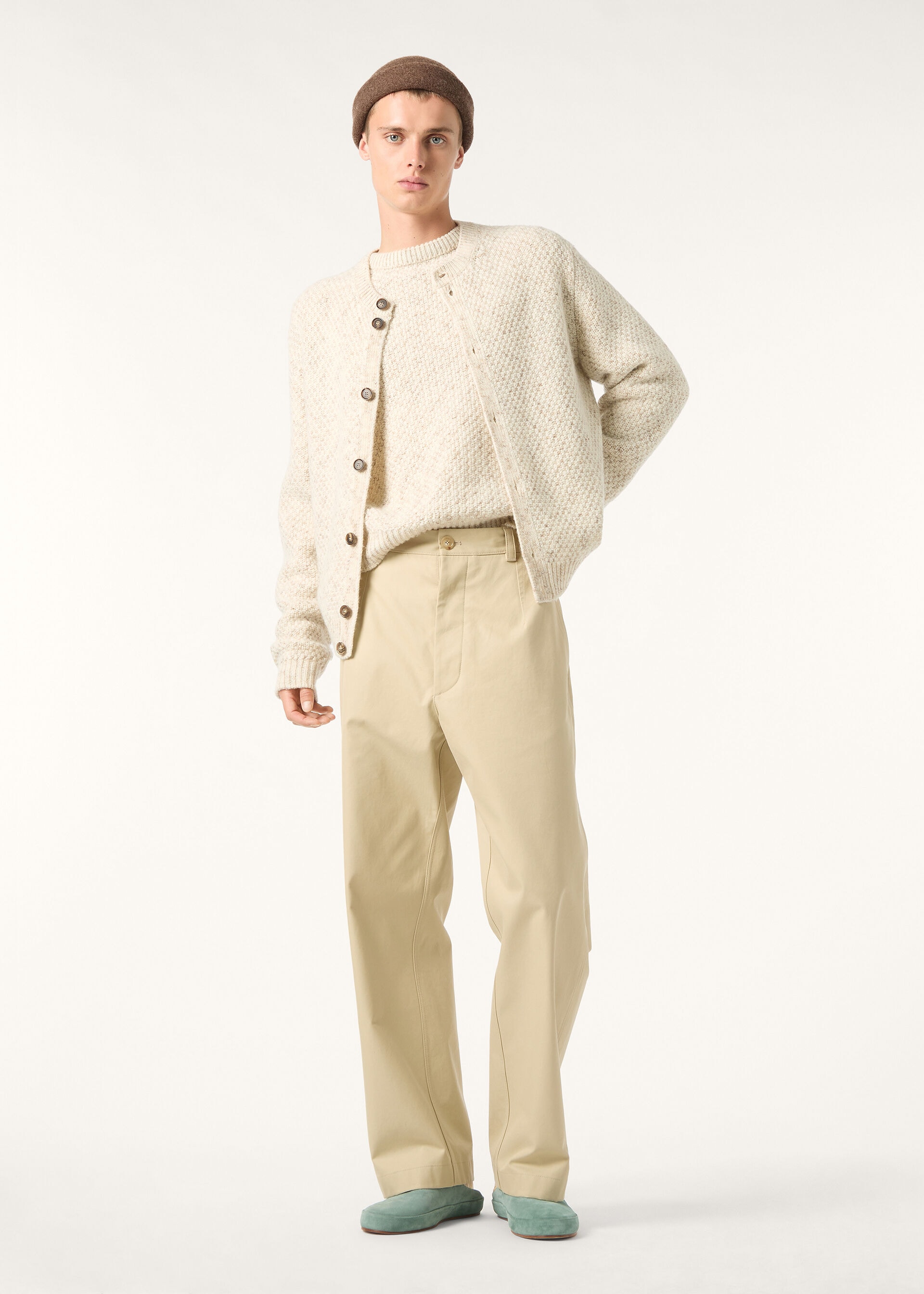 ASH CARDIGAN SWEATER WOOL BLEND GG 5