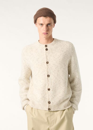 ASH CARDIGAN SWEATER WOOL BLEND GG 5