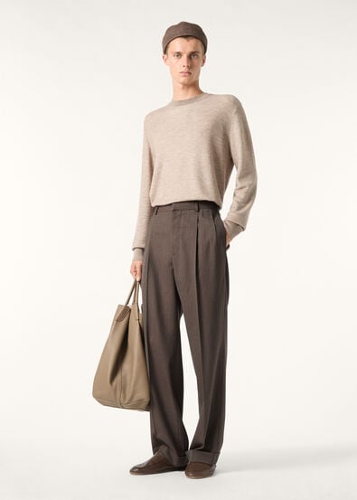 MANIPUR CREWNECK SWEATER CASH SILK GG 18