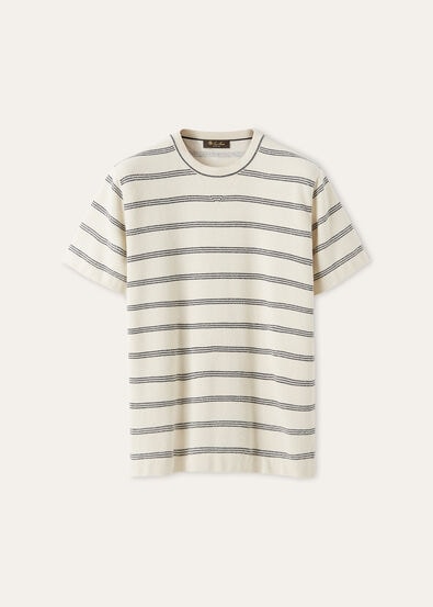 CARAVELLA SS CREWNECK SWEATER COTTON SILK CASH GG 14