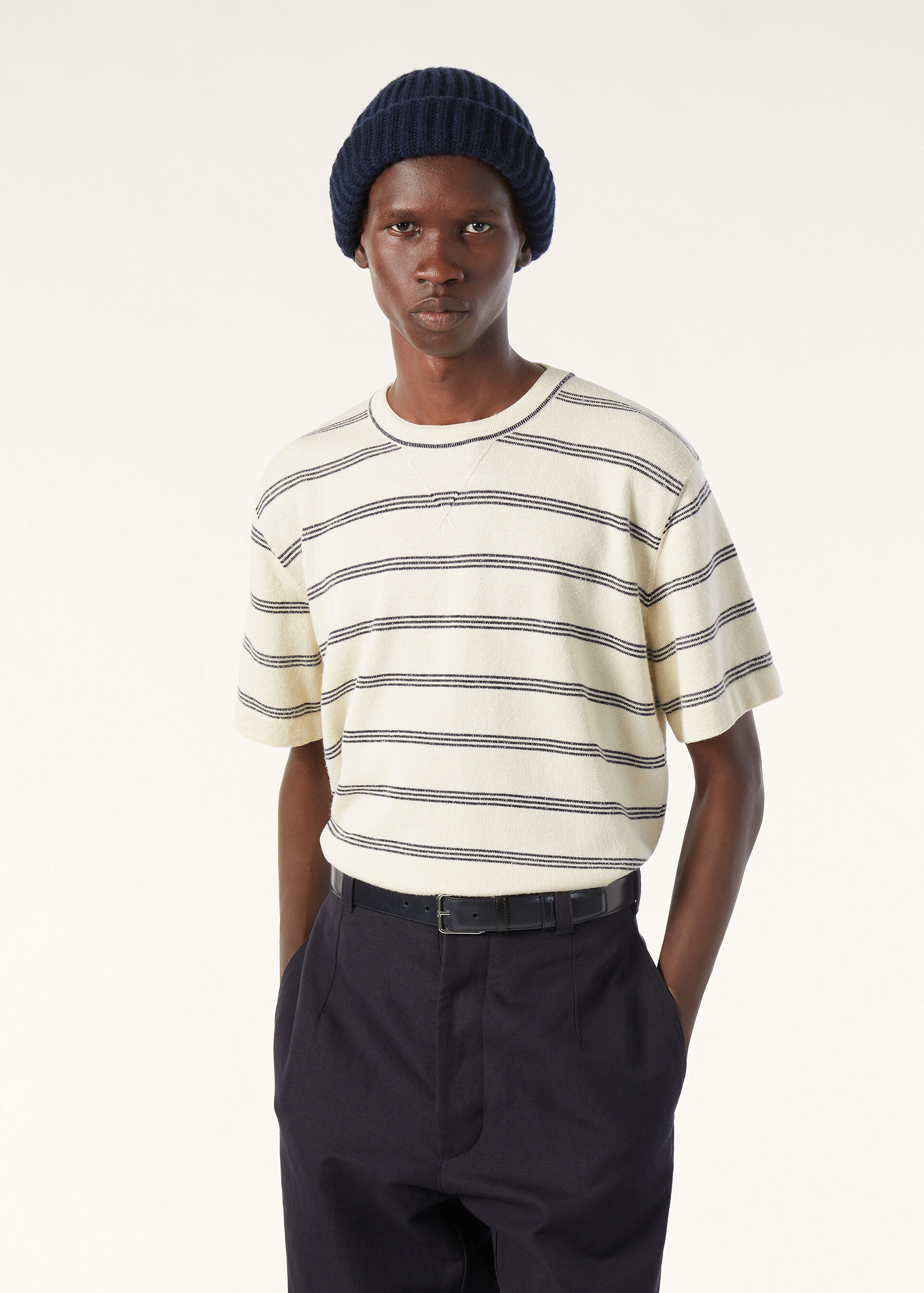 CARAVELLA SS CREWNECK SWEATER COTTON SILK CASH GG 14