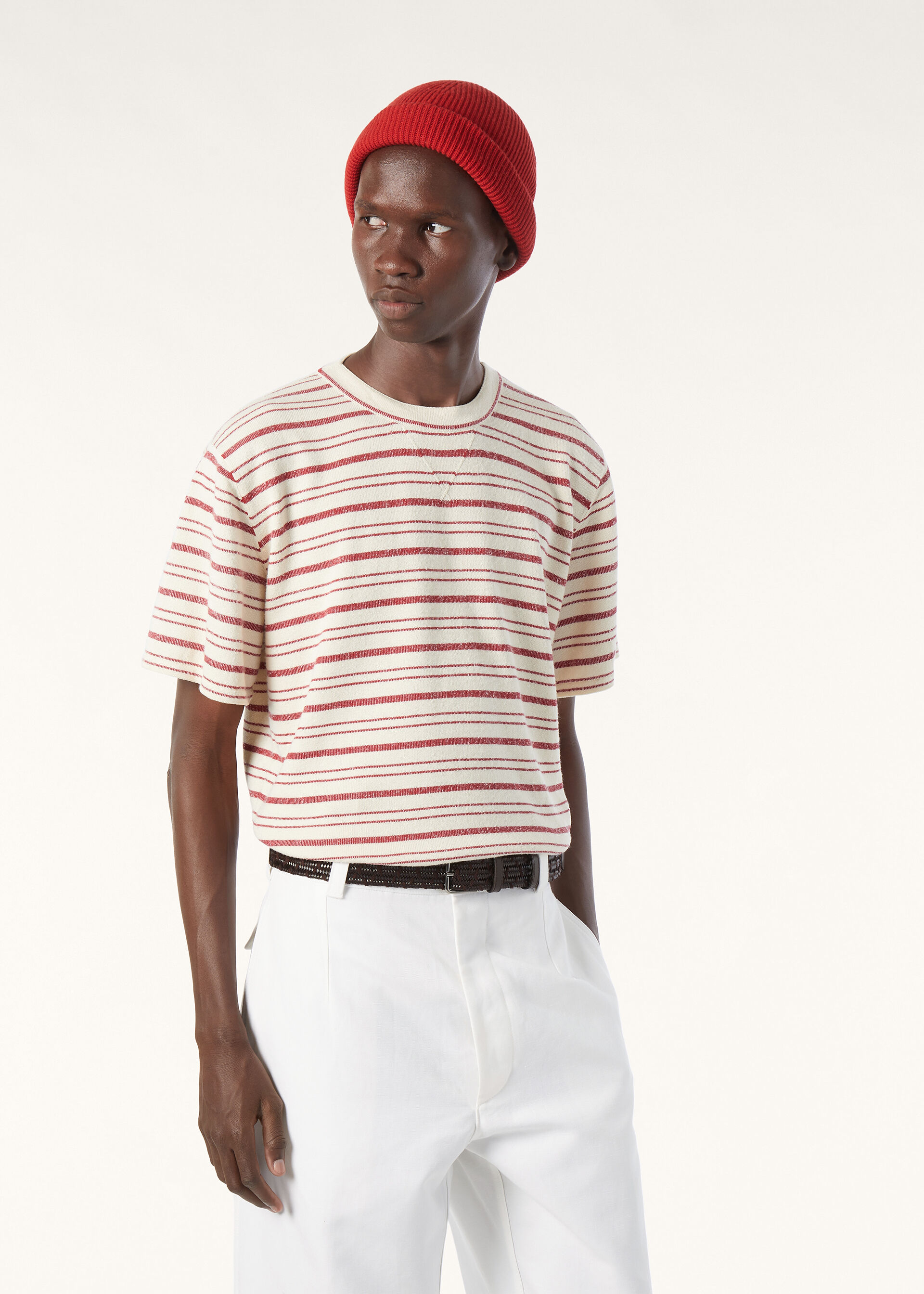 CARAVELLA SS CREWNECK SWEATER COTTON SILK CASH GG 14