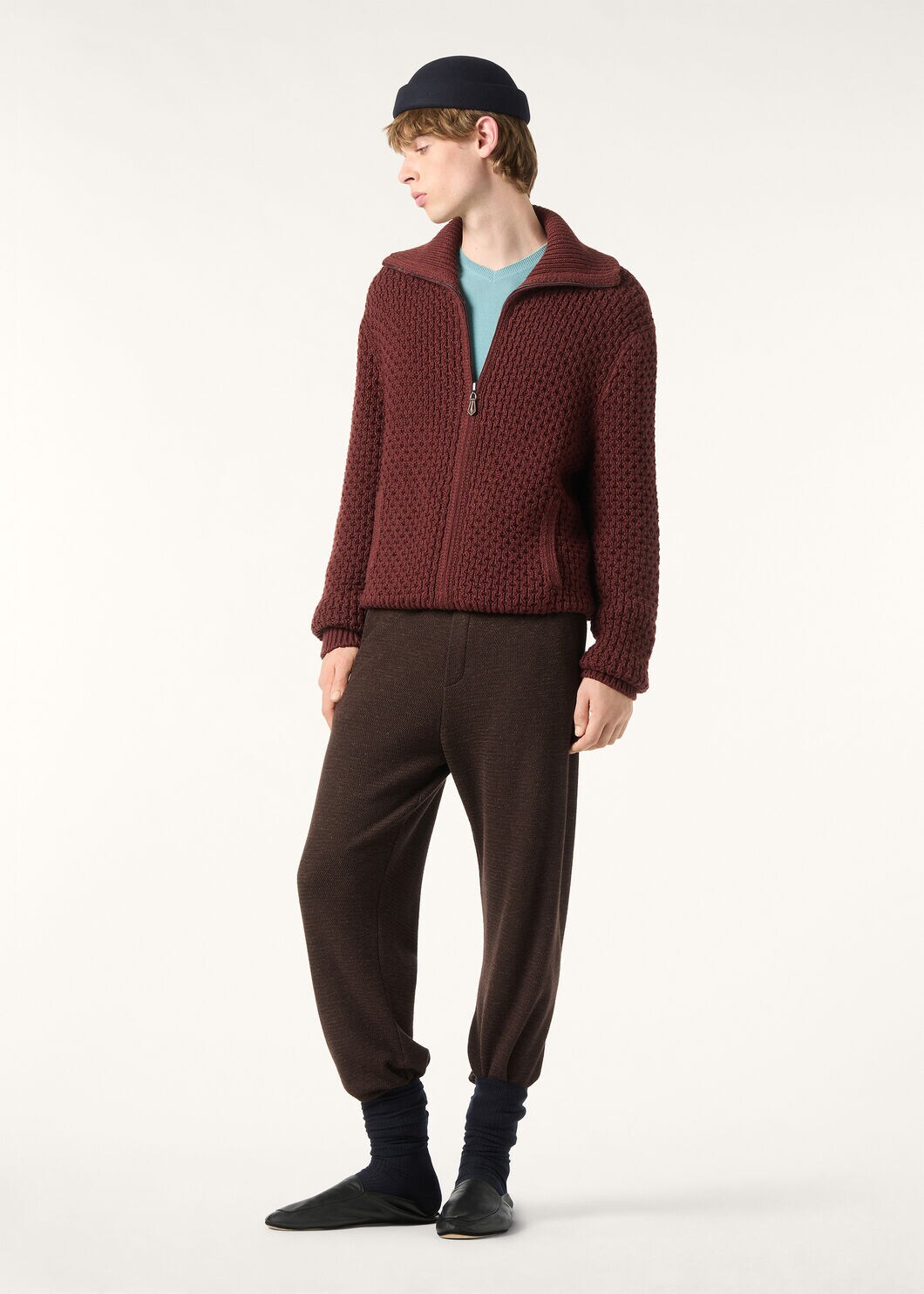 SHIVLING BOMBER SWEATER LINEN BLEND GG 3