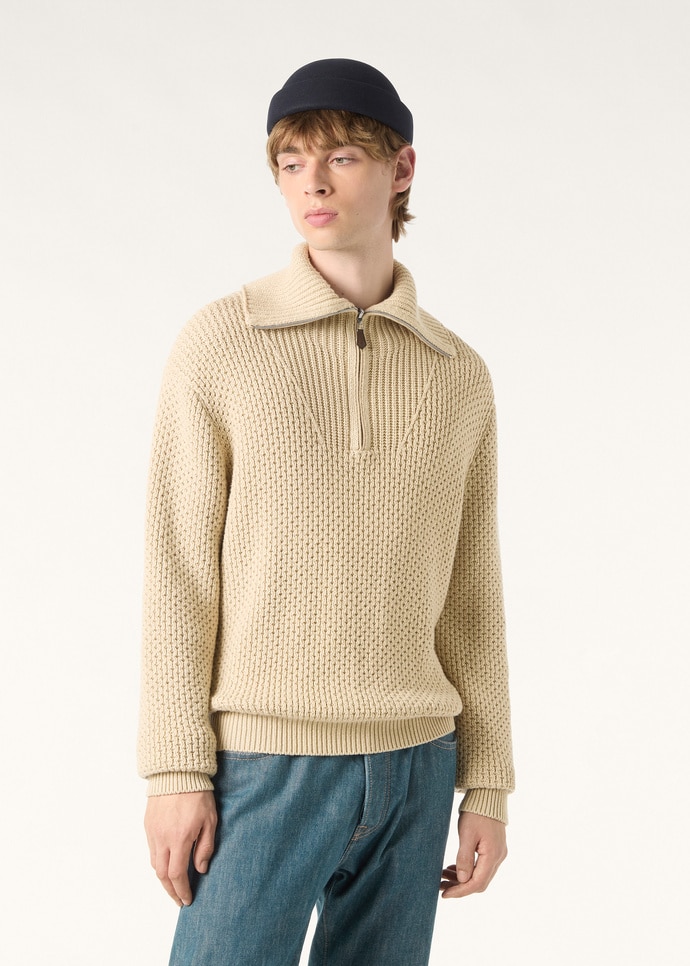 SHIVLING TURTLENECK SWEATER LINEN BLEND GG 5_FAQ4646_D0ZV_3