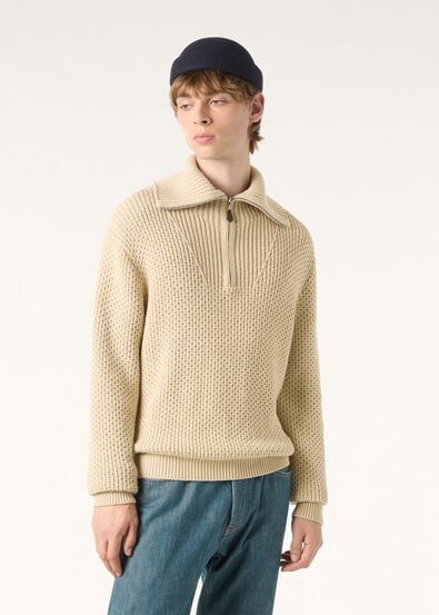 SHIVLING TURTLENECK SWEATER LINEN BLEND GG 5