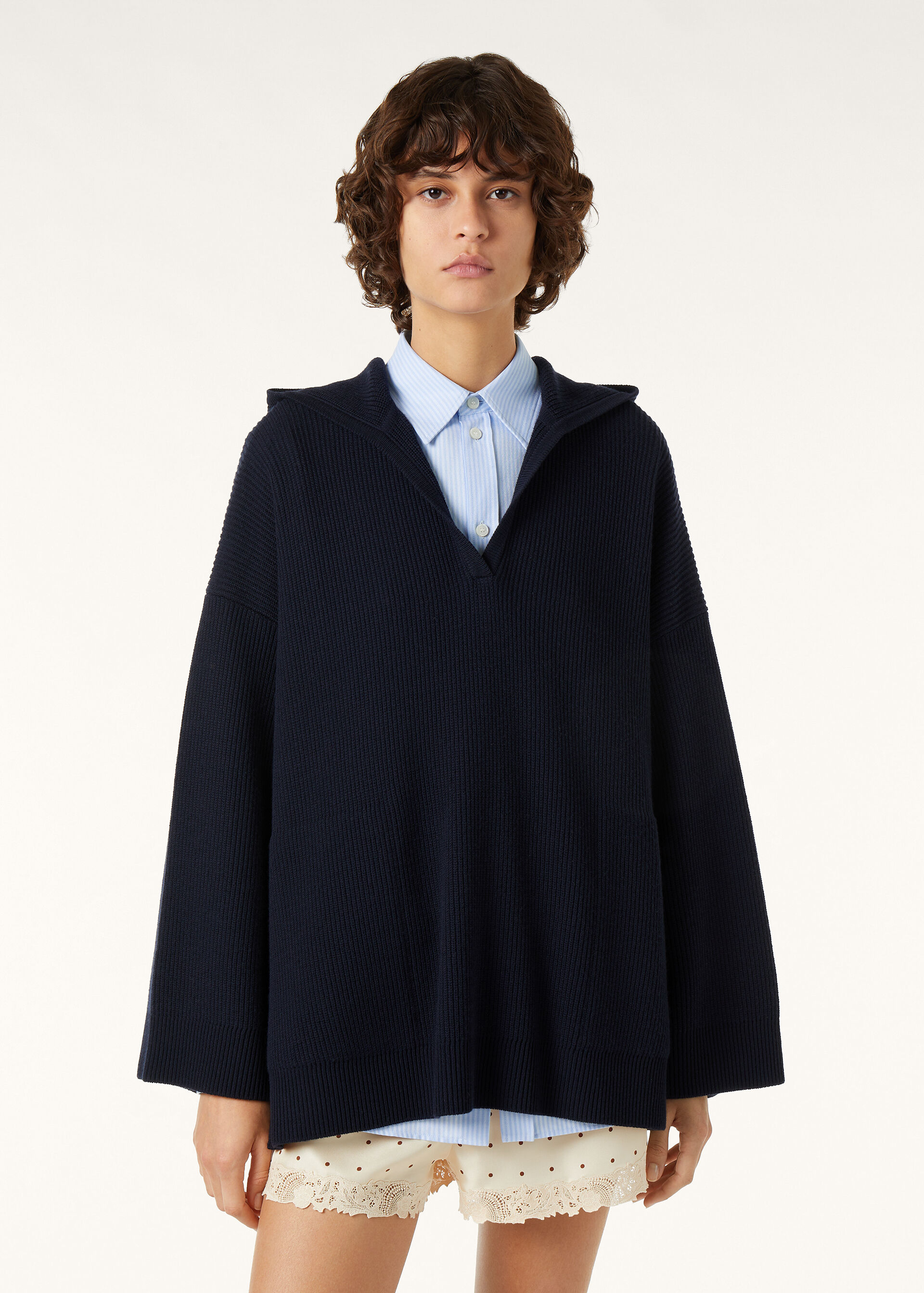 SLOOP HOODED SWEATER WOOL GG 8