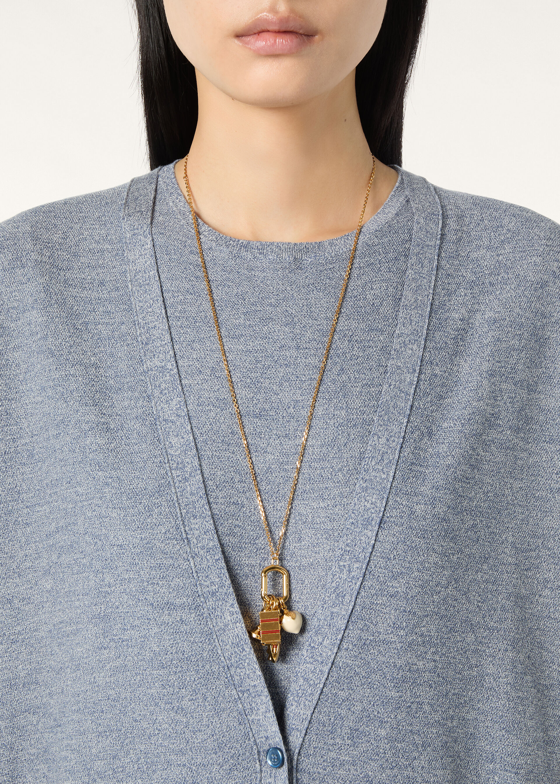 TARTANA CARDIGAN SWEATER WOOL GG 18