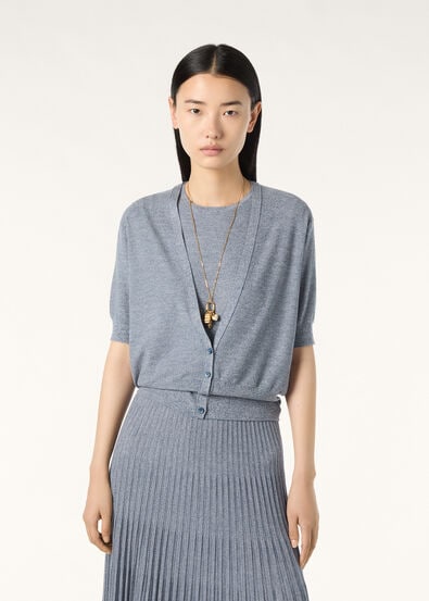 TARTANA CARDIGAN SWEATER WOOL GG 18