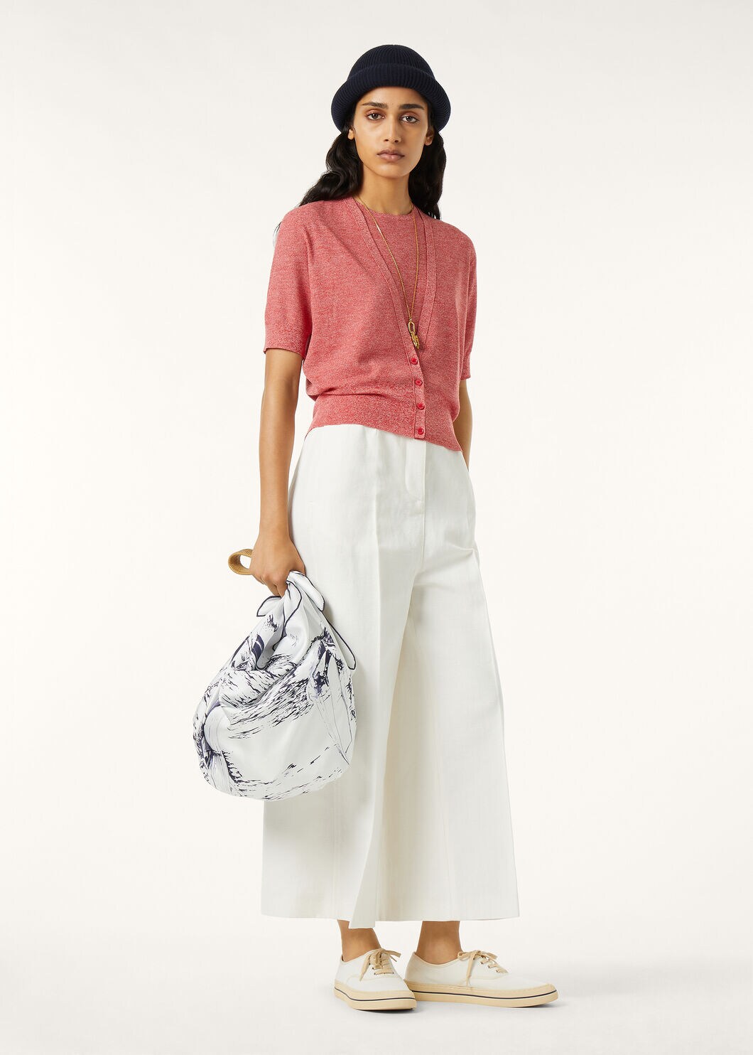 TARTANA CARDIGAN SWEATER WOOL GG 18