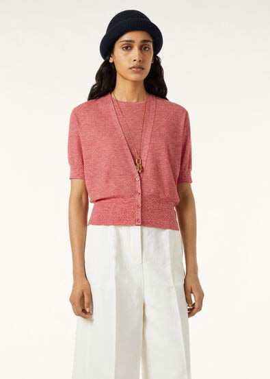 TARTANA CARDIGAN SWEATER WOOL GG 18