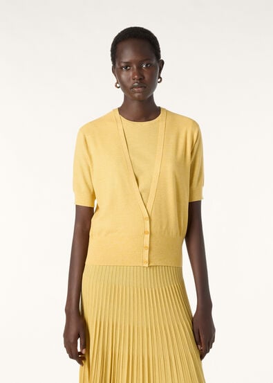 TARTANA CARDIGAN SWEATER WOOL GG 18