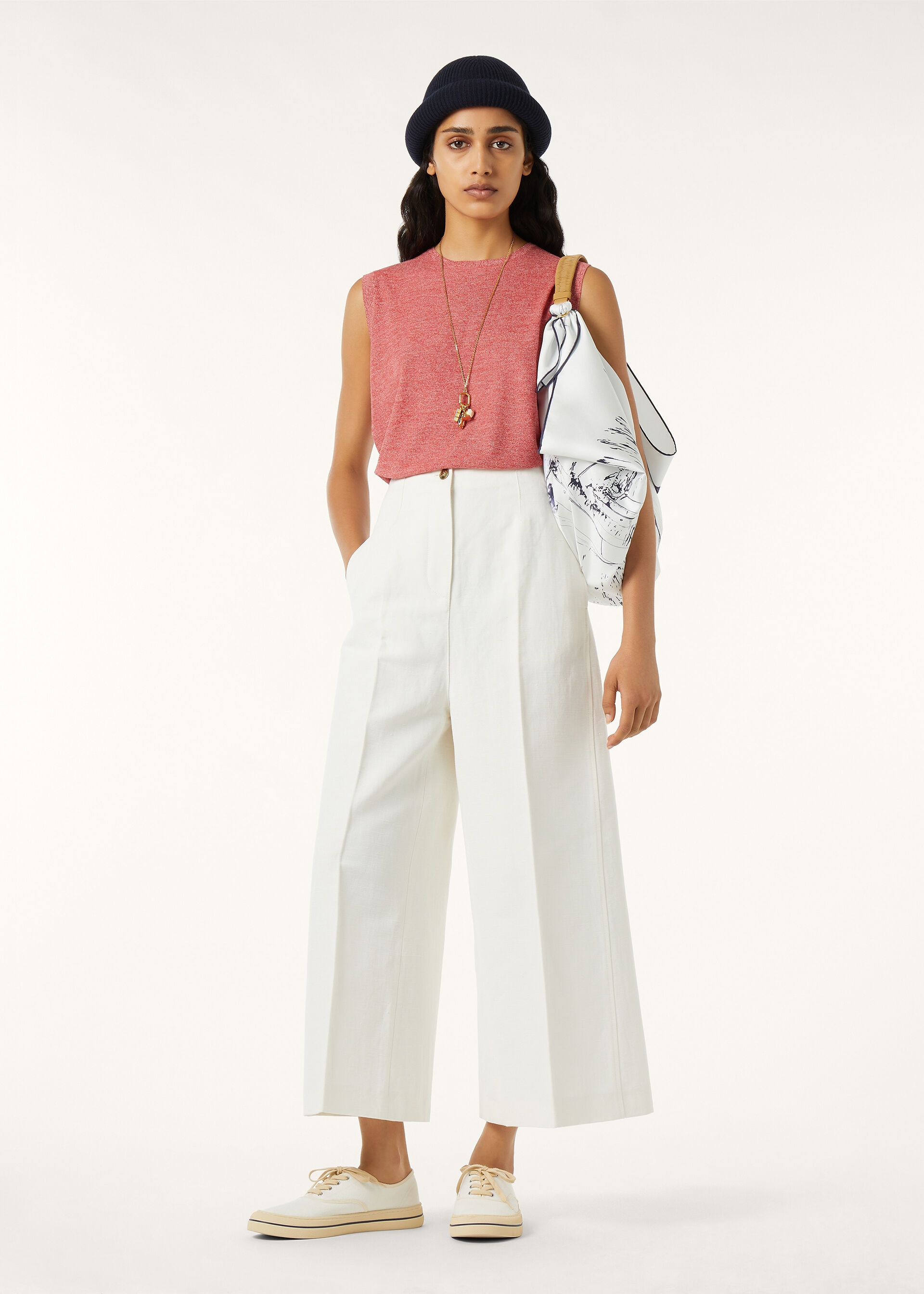 TARTANA CREWNECK TOP WOOL GG 18