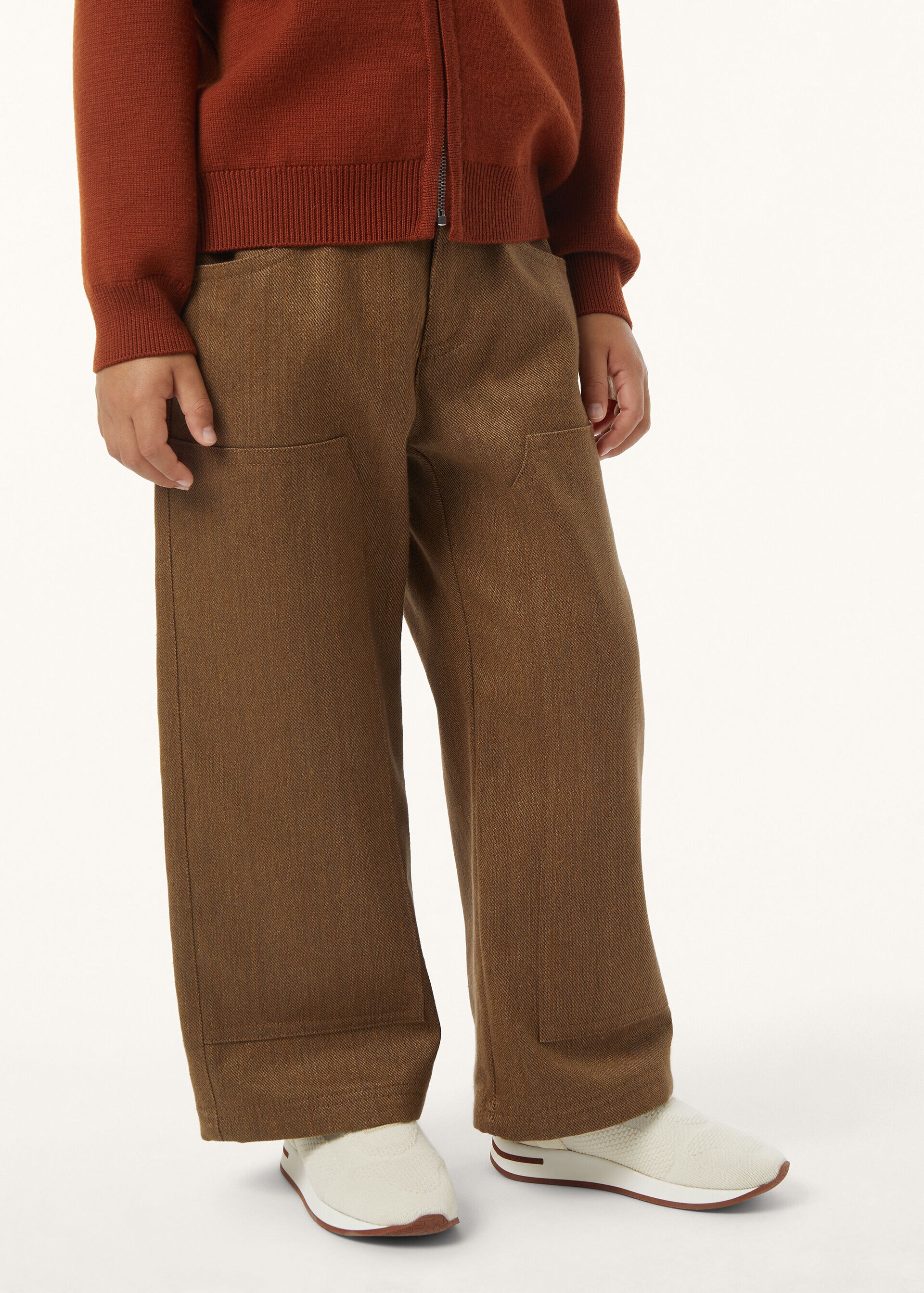 TYLER PANTS WAXED COTTON LINEN RAIN