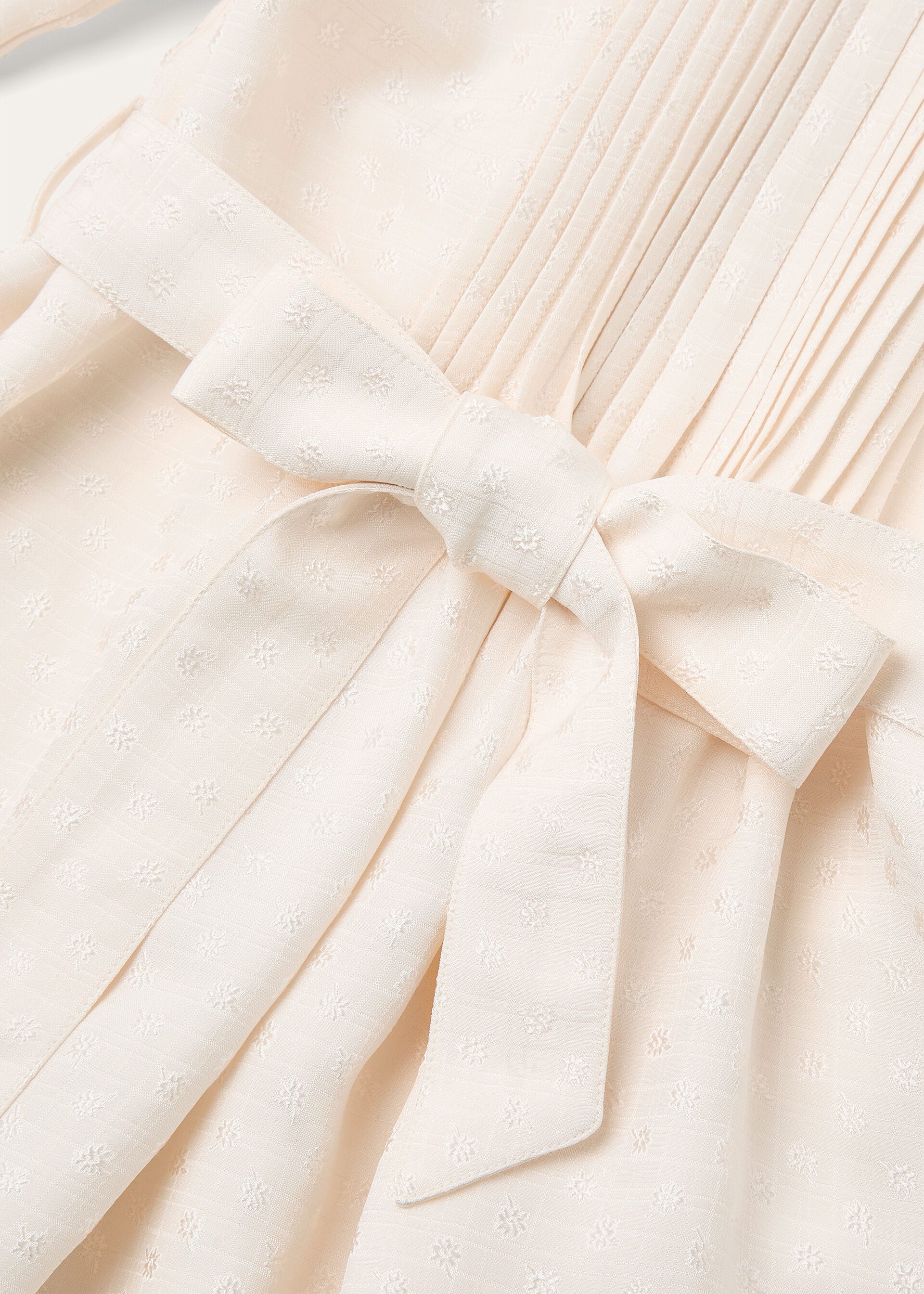 ISABELLE DRESS SILK FLOWER JACQUARD