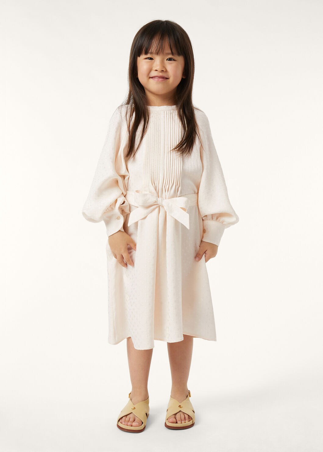 ISABELLE DRESS SILK FLOWER JACQUARD