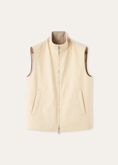 GRIAN VEST LIGHT COTTON LINEN SILK RAIN/SOLAIRE