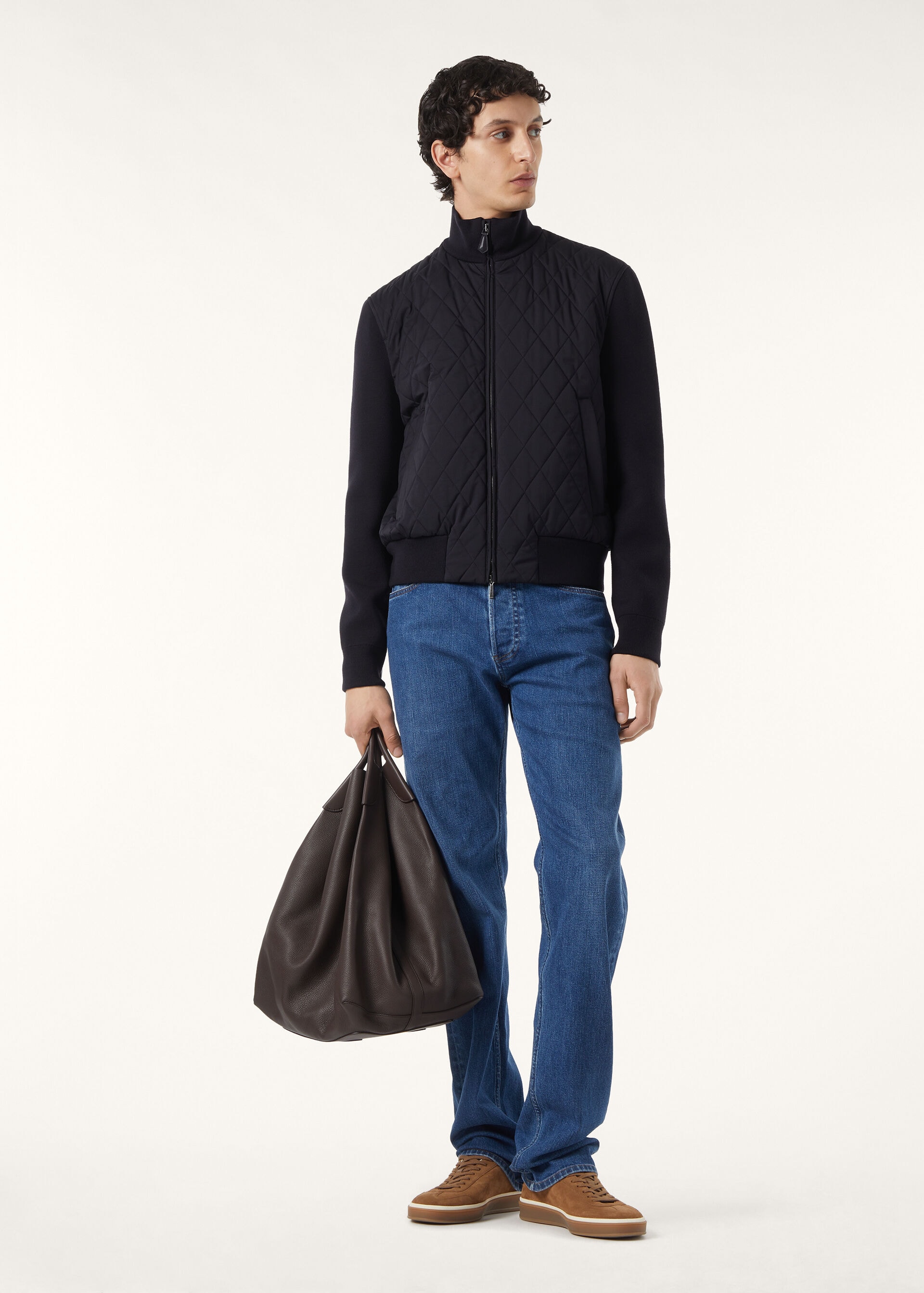 HOPTON QUILTED  BOMBER WIND STRETCH STORM