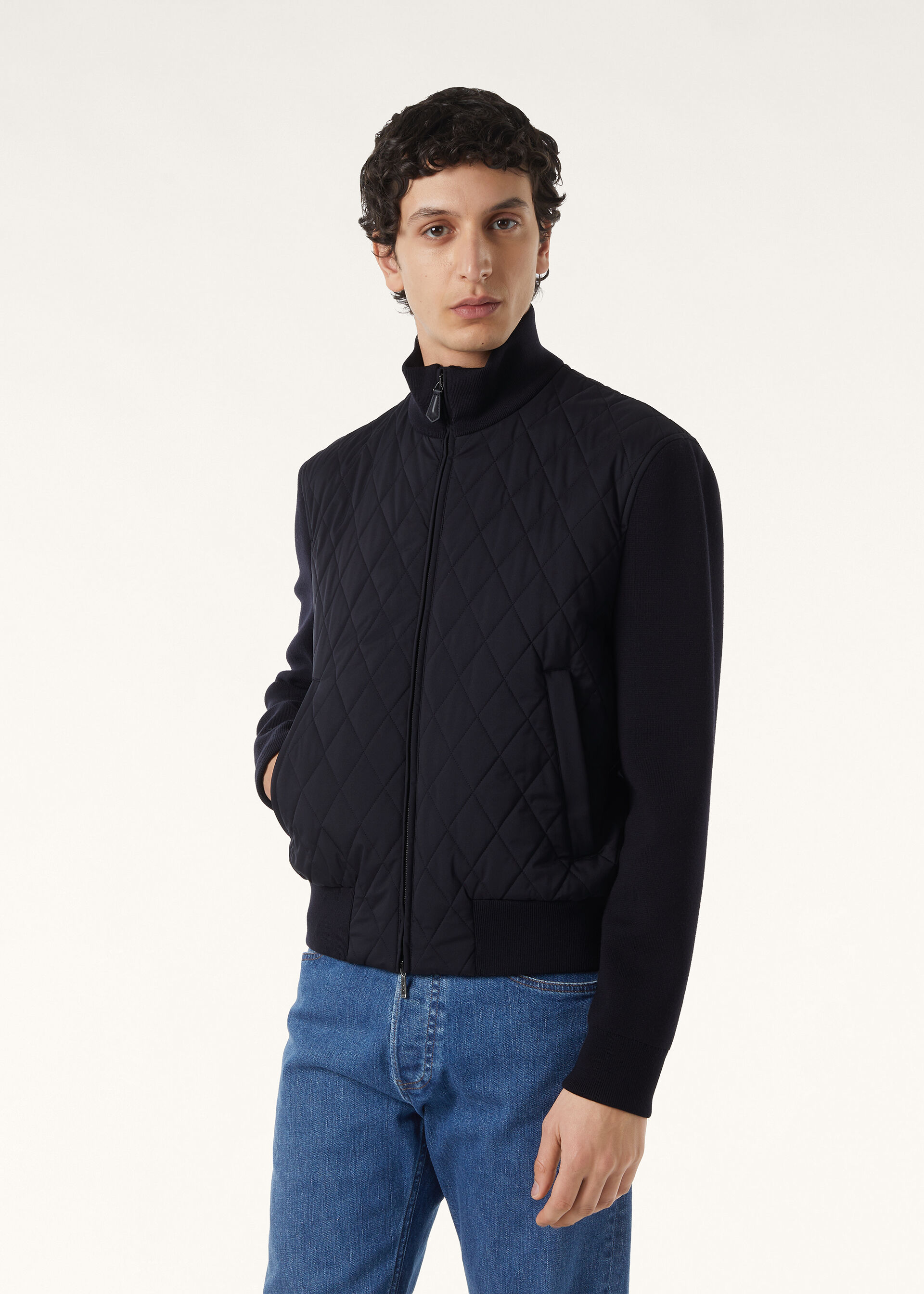 HOPTON QUILTED  BOMBER WIND STRETCH STORM