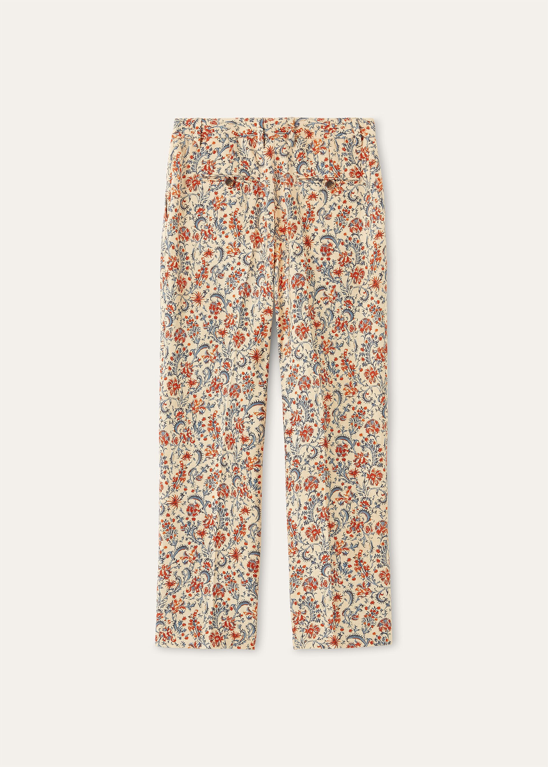 DERMOT TROUSERS JASMINE BLOOM LINEN