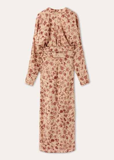 LAURA DRESS  ALBERO DELLA VITA-FIORELLINI SILK JC