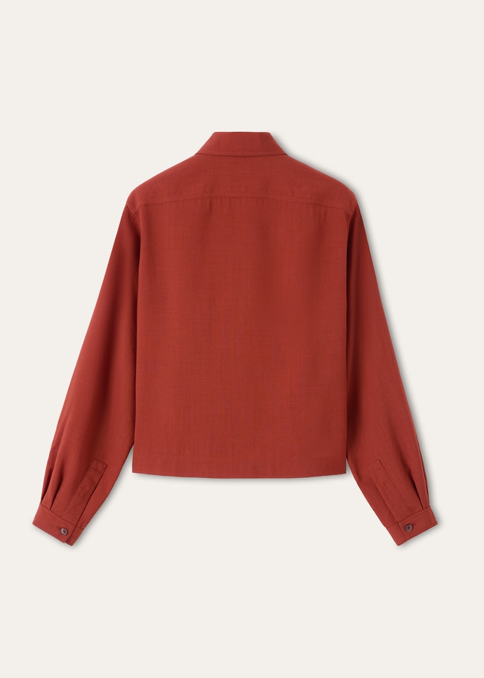 IDA SHORT SHIRT BREEZE WOOL_FAQ5856_P0CB_6