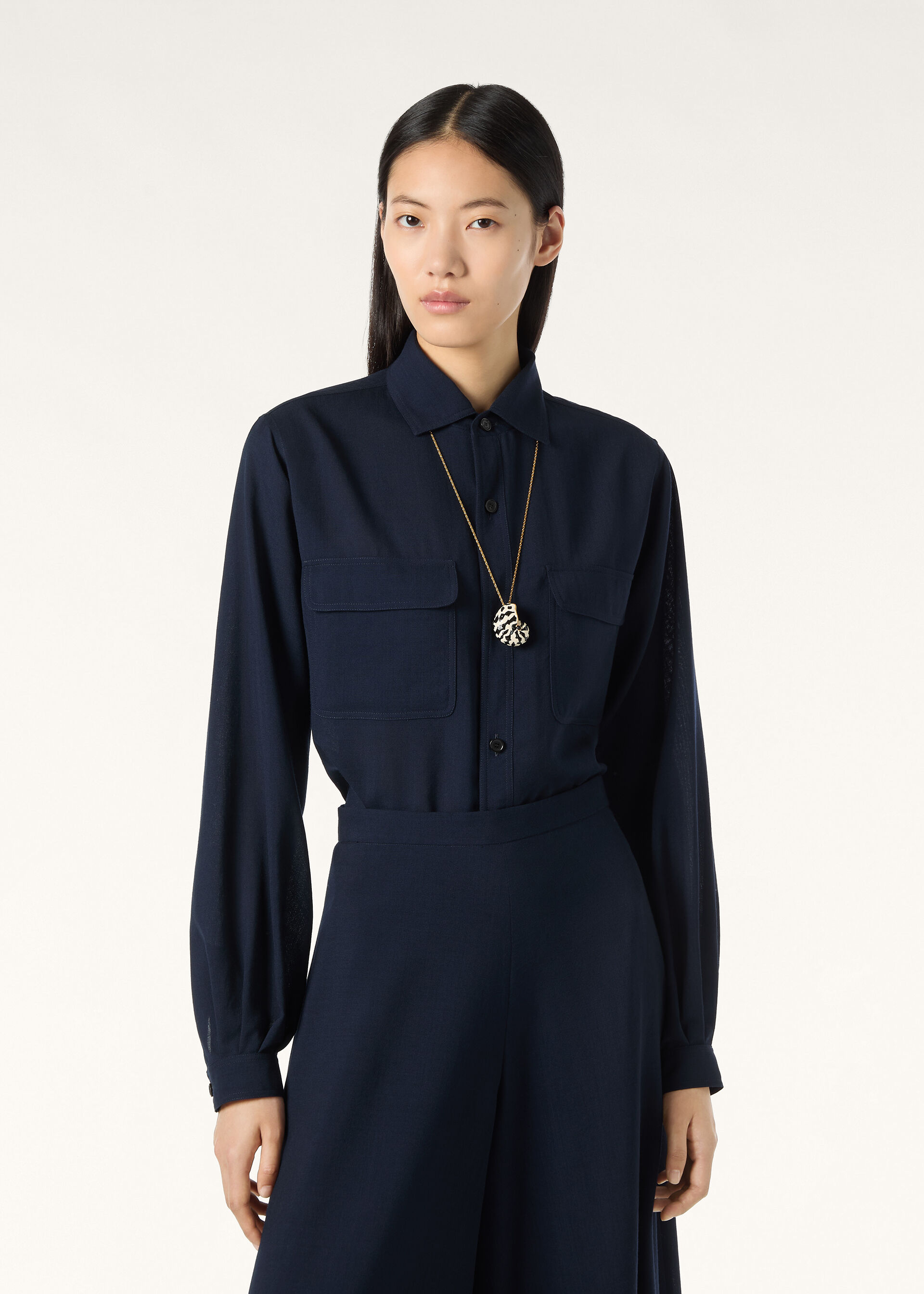 IDA SHORT SHIRT BREEZE WOOL