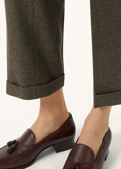 LOUIS HEM TROUSERS ARCHIVE WISH CASH FLANNEL