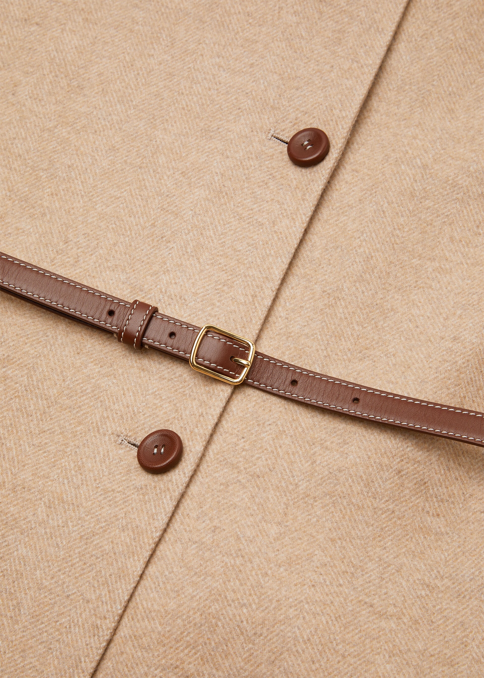 JOHANN CAPE WISH CASH DOUBLE CHEVRON