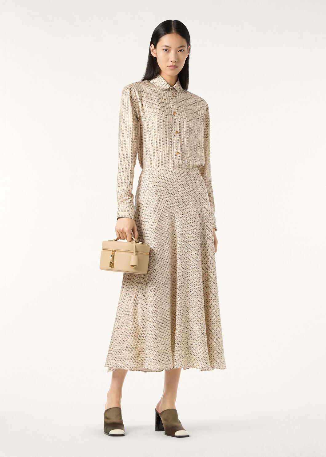 ERIKA SKIRT GOLDEN MOSAIQUE SILK LAME'