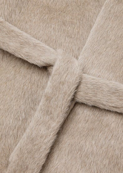 MARIA SB COAT BRUSHED ALPACA